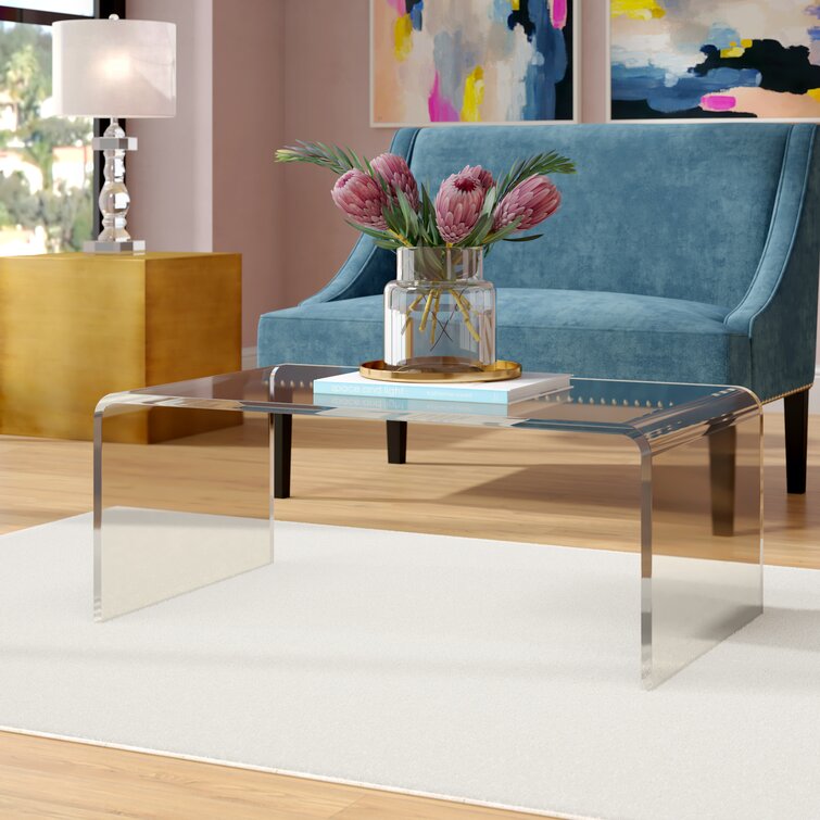 Wayfair acrylic store coffee table